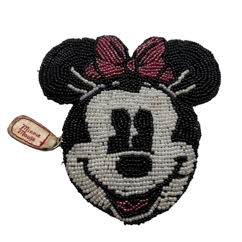 Vintage Minnie Mouse Beaded Coin Purse